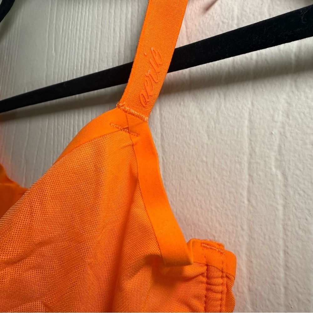 Aerie Smoothez Balconette Orange Mesh Bra - 38DD - Picture 3 of 6